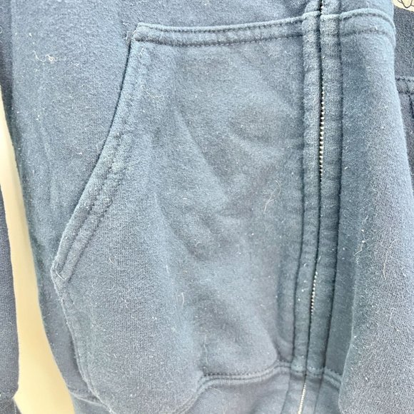 Gildan Heavy Blend Sweatshirt Jacket Large Navy Hoodie Deep Creek Maryland - Picture 3 of 8